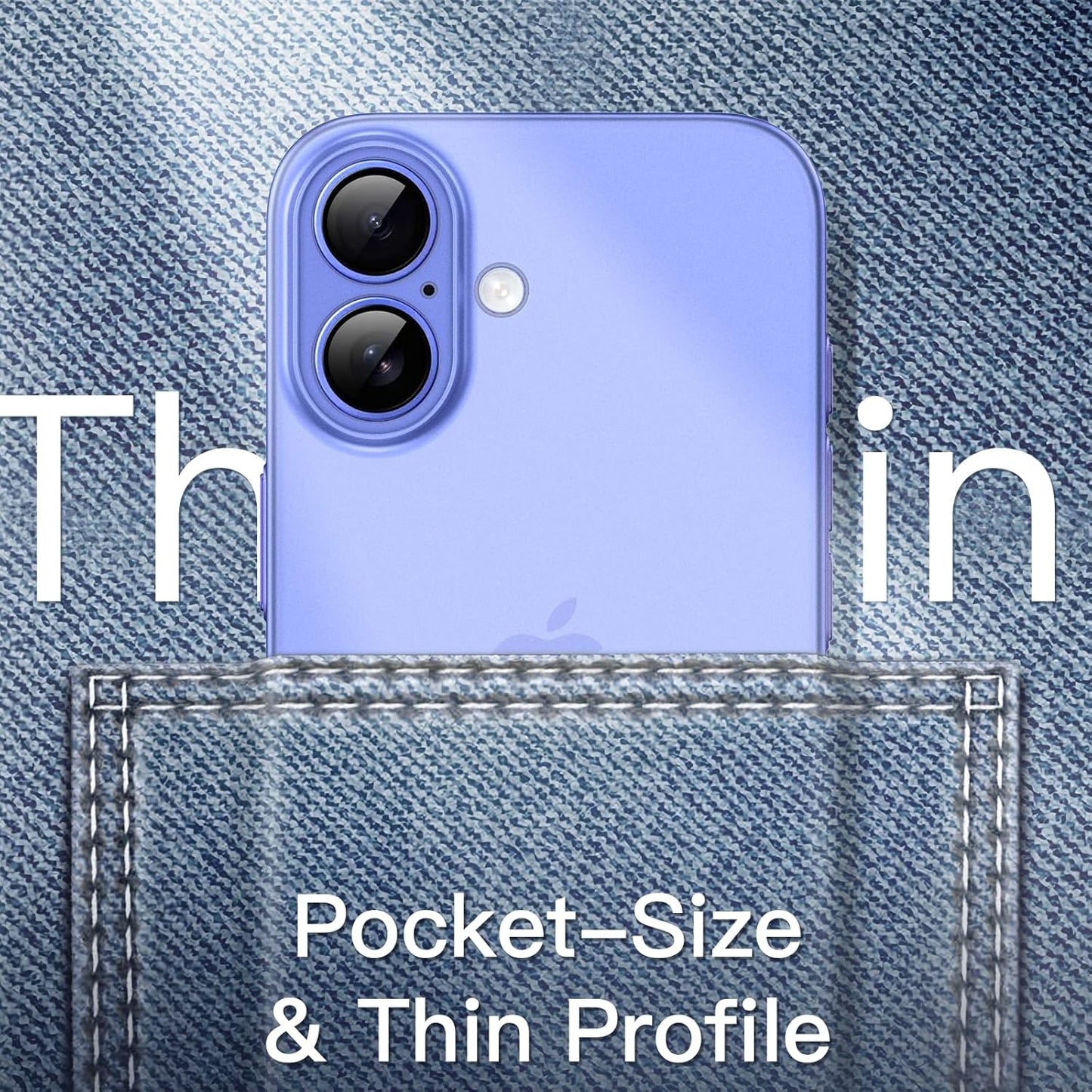 JETech Ultra Basic Cases Slim Case for iPhone 16 6.1 Inch Camera Lens Full NEW