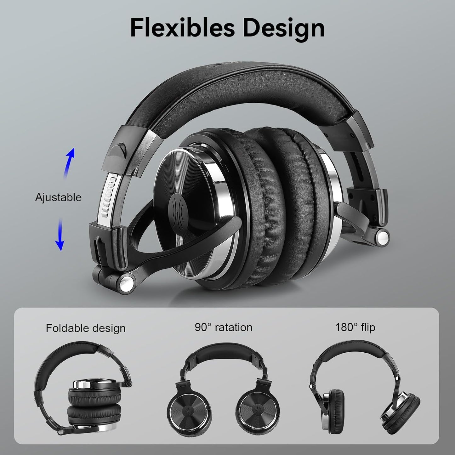 OneOdio Wired Over-Ear Headphones Hi-Res Studio Monitor Mixing DJ Stereo NEW