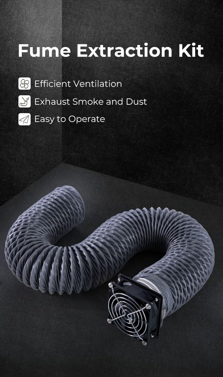 LEOWAY 3D Electronics Printer Fume Extraction Kit for Ender Plus Enclosure DEMO