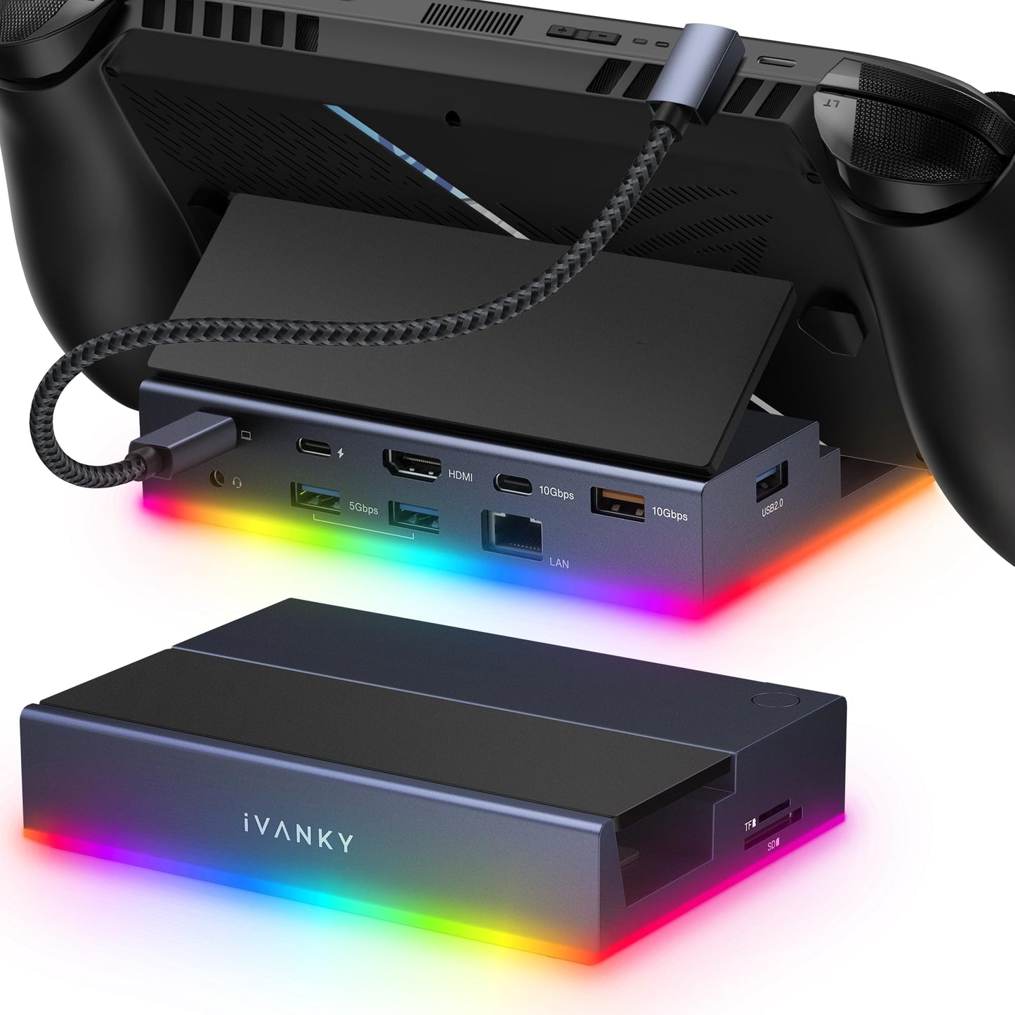 IVANKY 14-in-1 RGB 4K@144Hz Docking Station for Steam Deck OLED/ROG Xbox DEMO