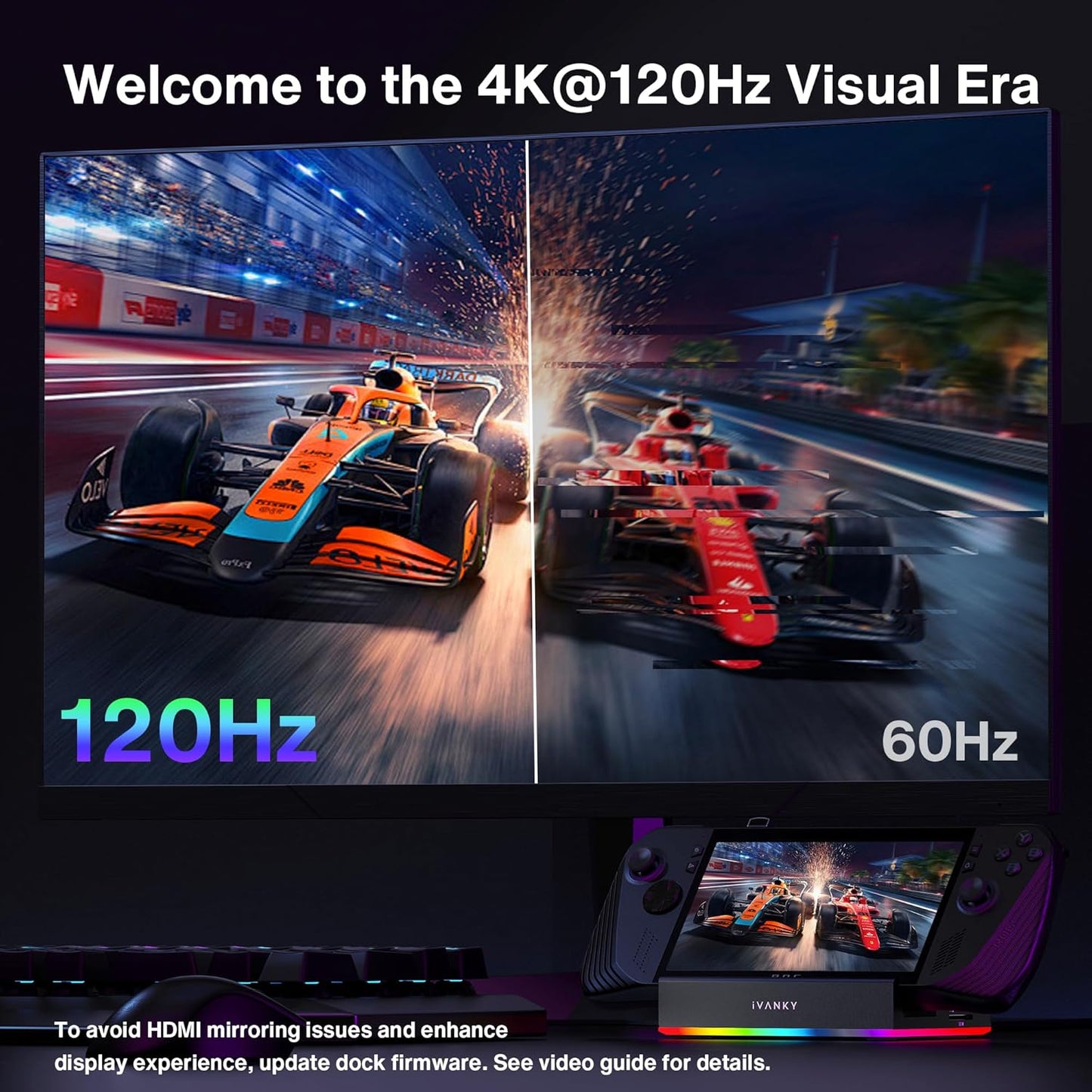 IVANKY 14-in-1 RGB 4K@144Hz Docking Station for Steam Deck OLED/ROG Xbox DEMO