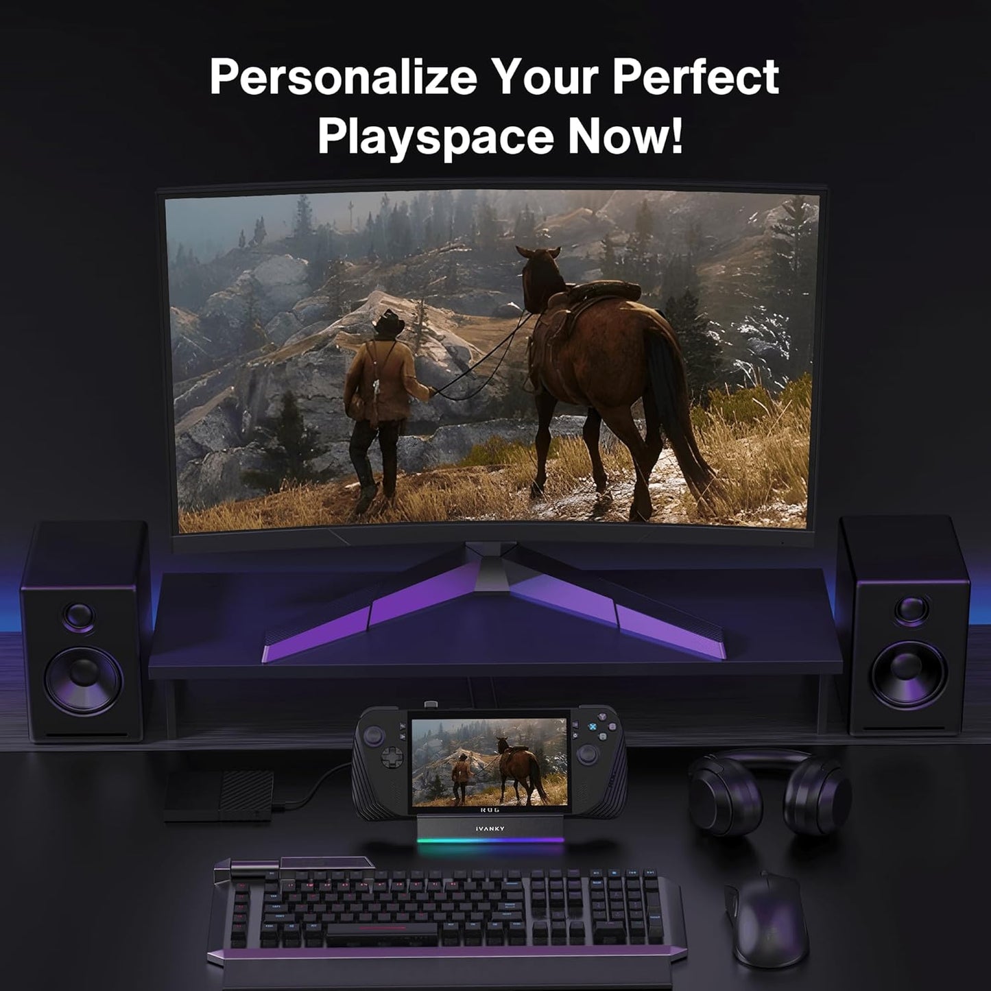 IVANKY 14-in-1 RGB 4K@144Hz Docking Station for Steam Deck OLED/ROG Xbox DEMO