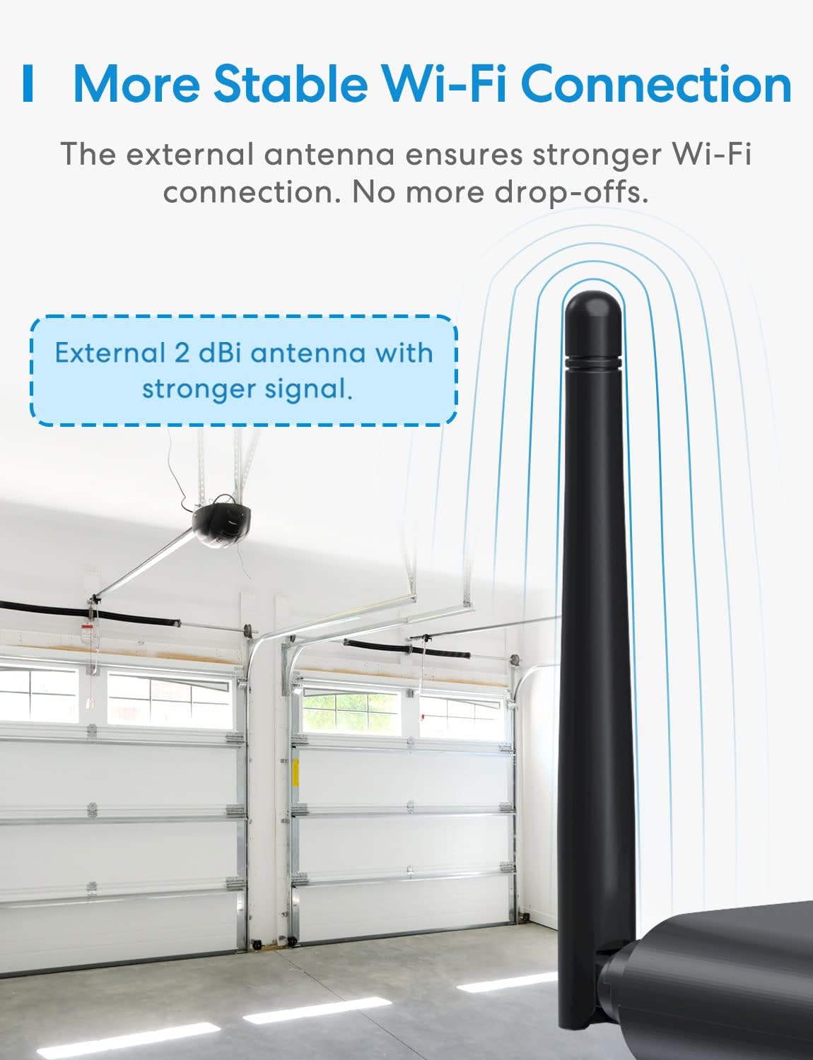 meross Smart Hardware Garage Door Opener Remote with External Antenna - DEMO