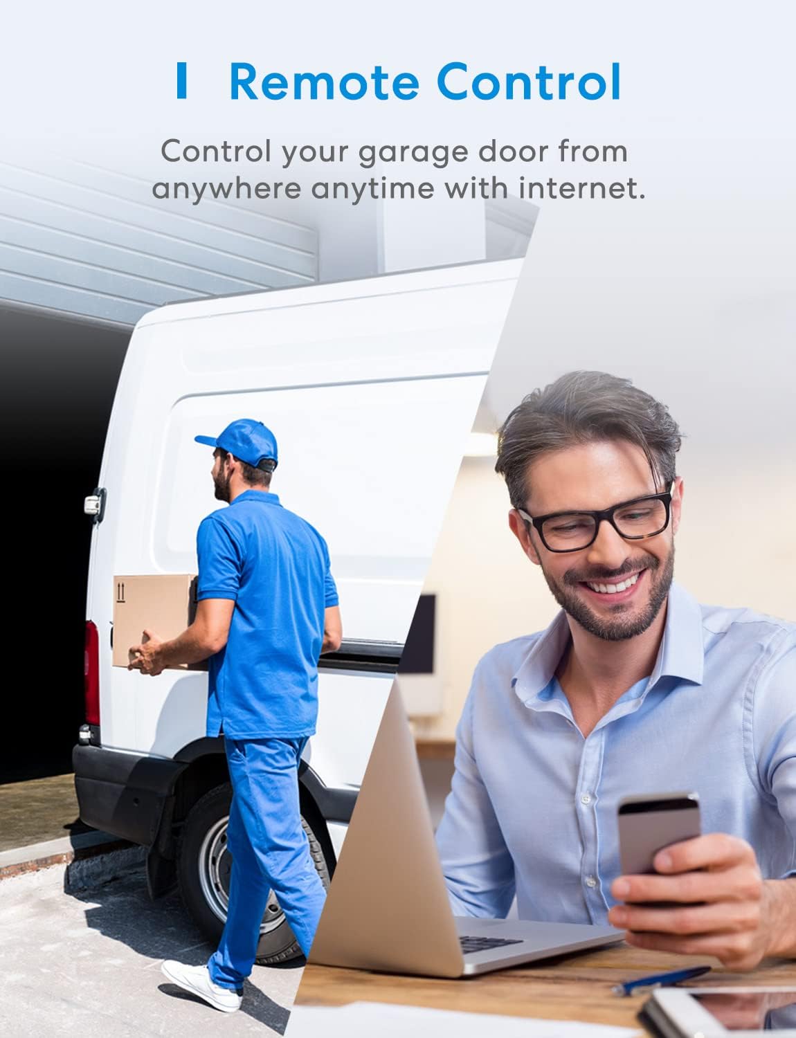 meross Smart Hardware Garage Door Opener Remote with External Antenna - DEMO