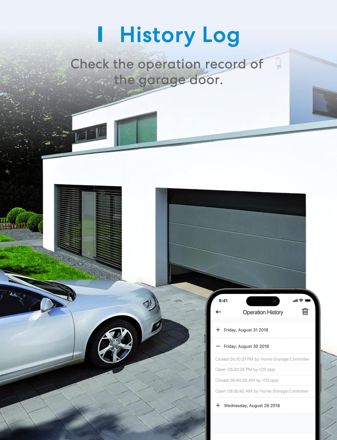 meross Smart Hardware Garage Door Opener Remote with External Antenna - DEMO