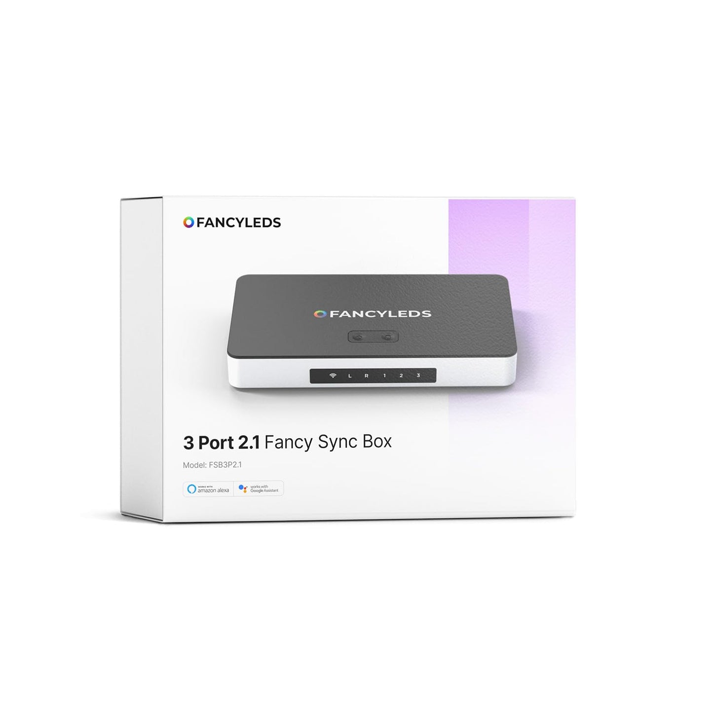 Fancy LEDs 4K 120Hz HDMI 2.1 Sync Box with 3 Ports - White Home Cinema TV DEMO