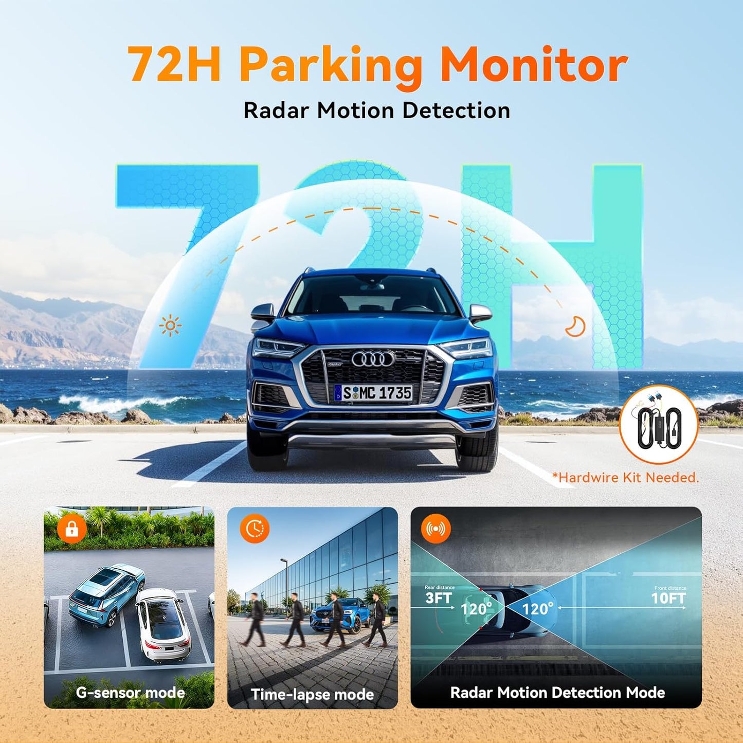 ddpai 4K Video Dual Dash Cam Front and Rear 2160P+1080P GPS WiFi Dashcam DEMO