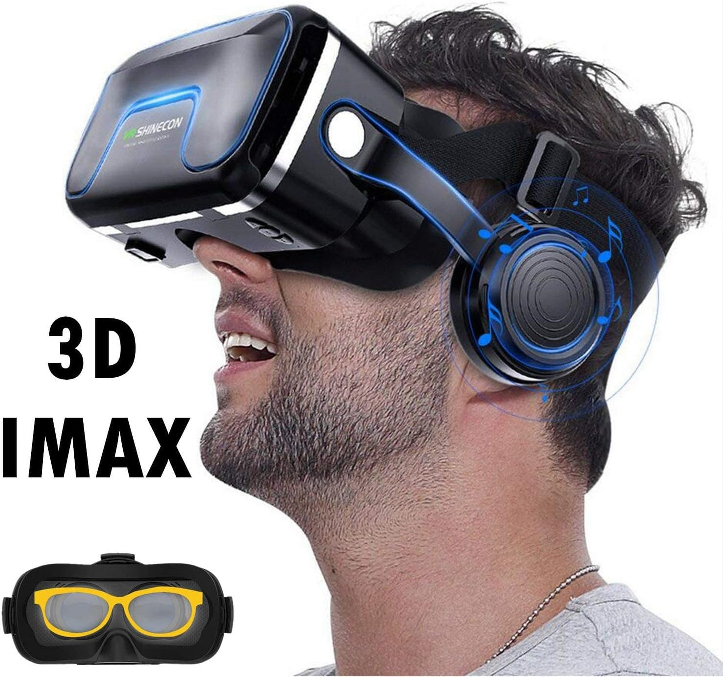 YinCaiCheng VR Accessories Headset with Remote Controller HD 3D Virtual DEMO