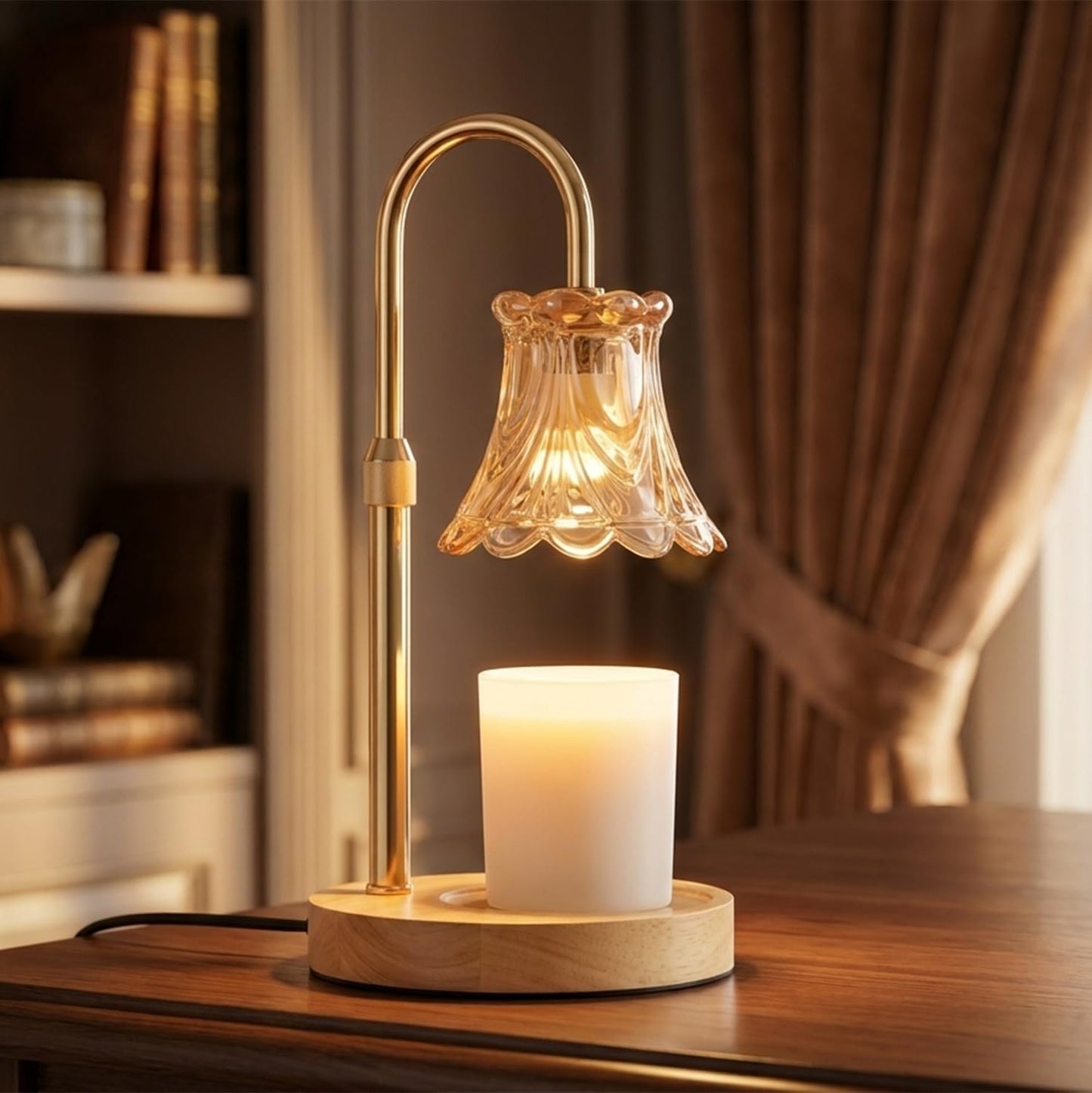 Suewow Flower Candle Warmer Lamp with Timer & Dimmer Adjustable Height DEMO