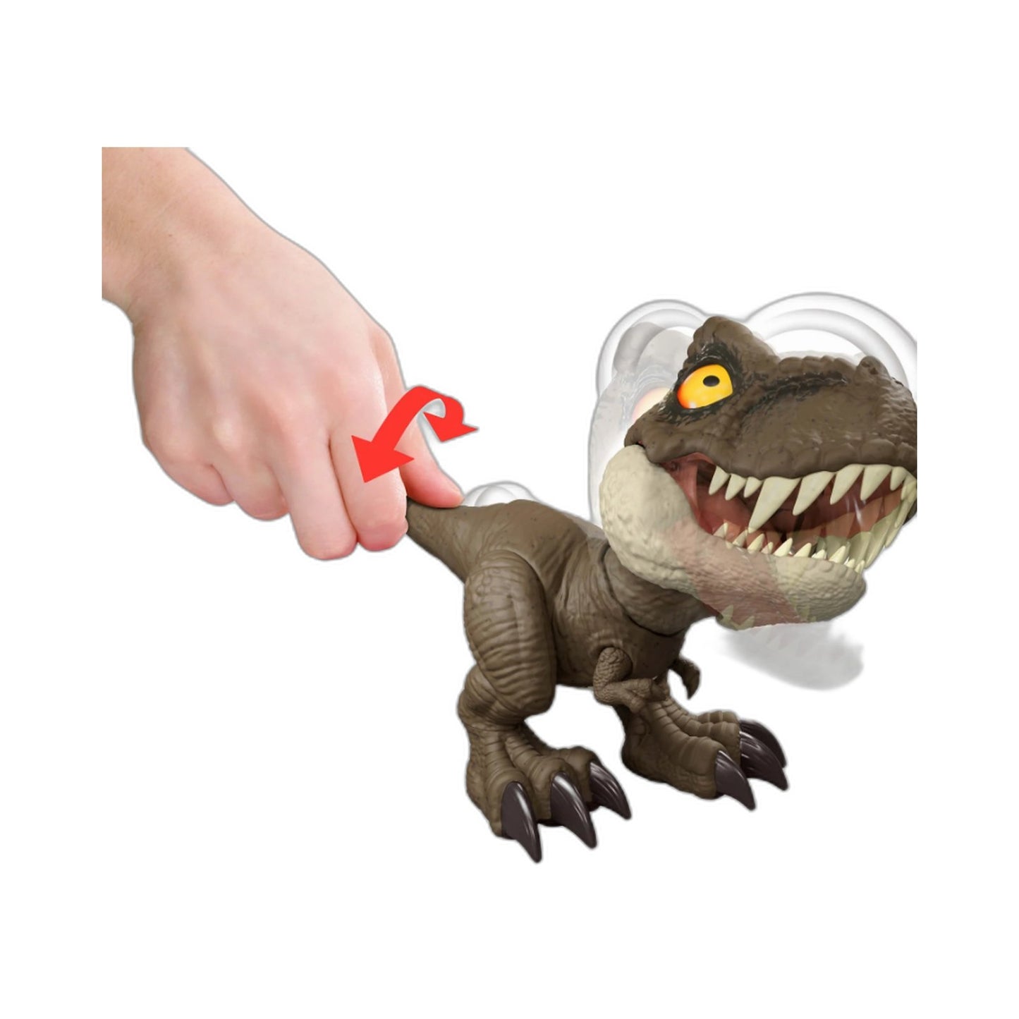 Jurassic World Roar Command Tyrannosaurus Rex Dinosaur Toy Gray Orange NEW