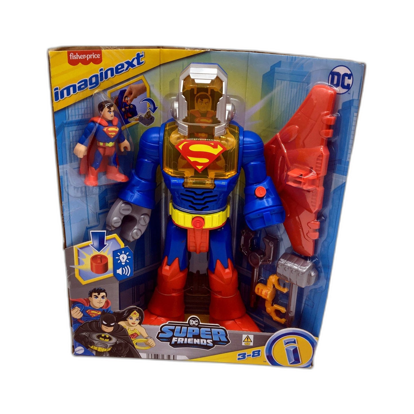 DC Super Friends Imaginext Superman Action Figure Toy Multi Color  NEW