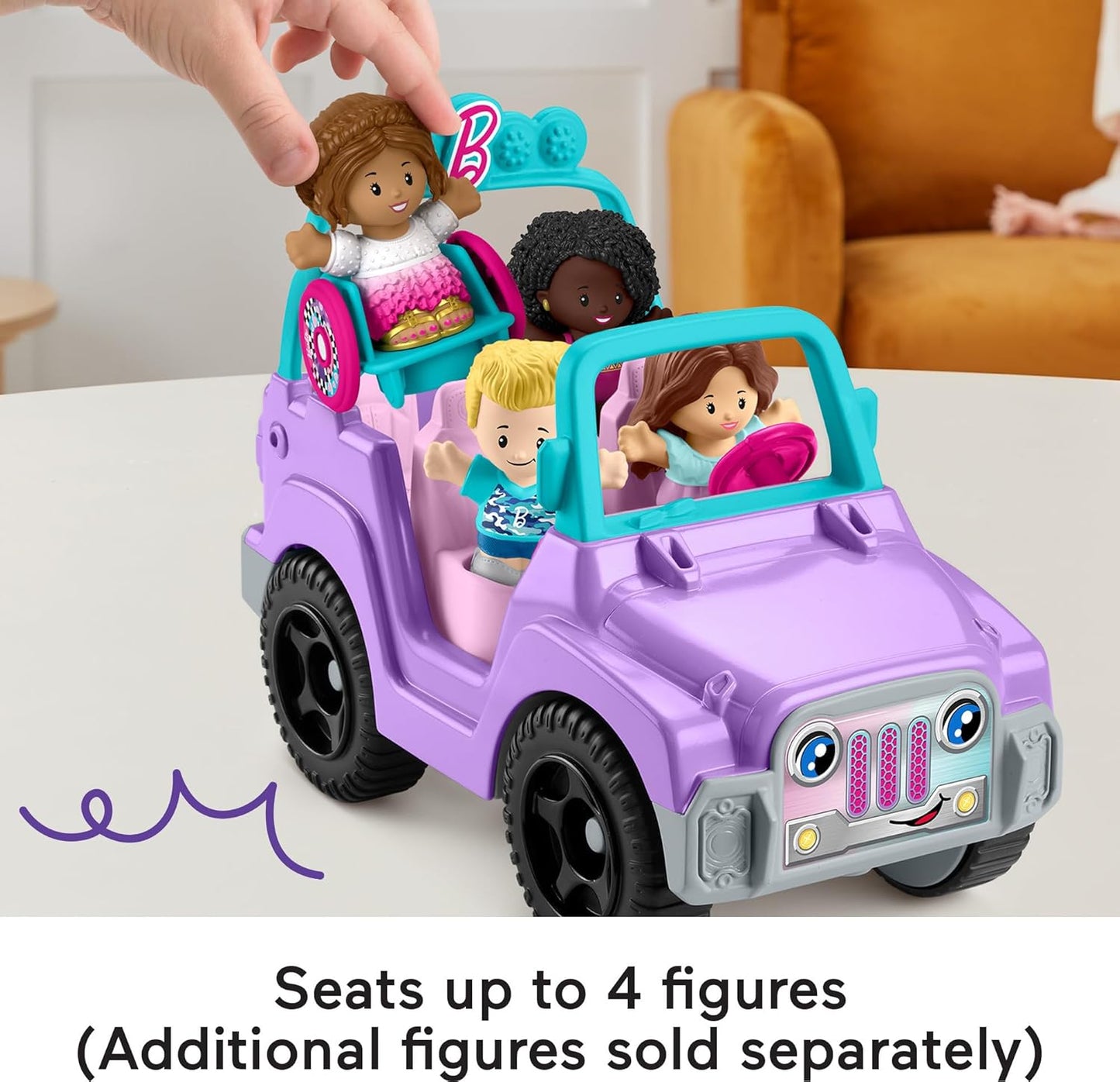 Fisher-Price Little People Barbie Toddler Toy Car Beach Cruiser NEW