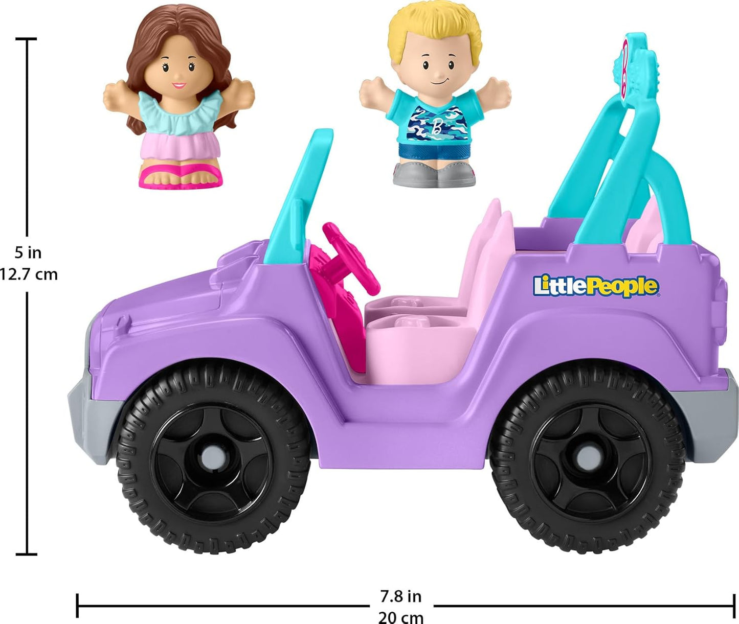 Fisher-Price Little People Barbie Toddler Toy Car Beach Cruiser NEW
