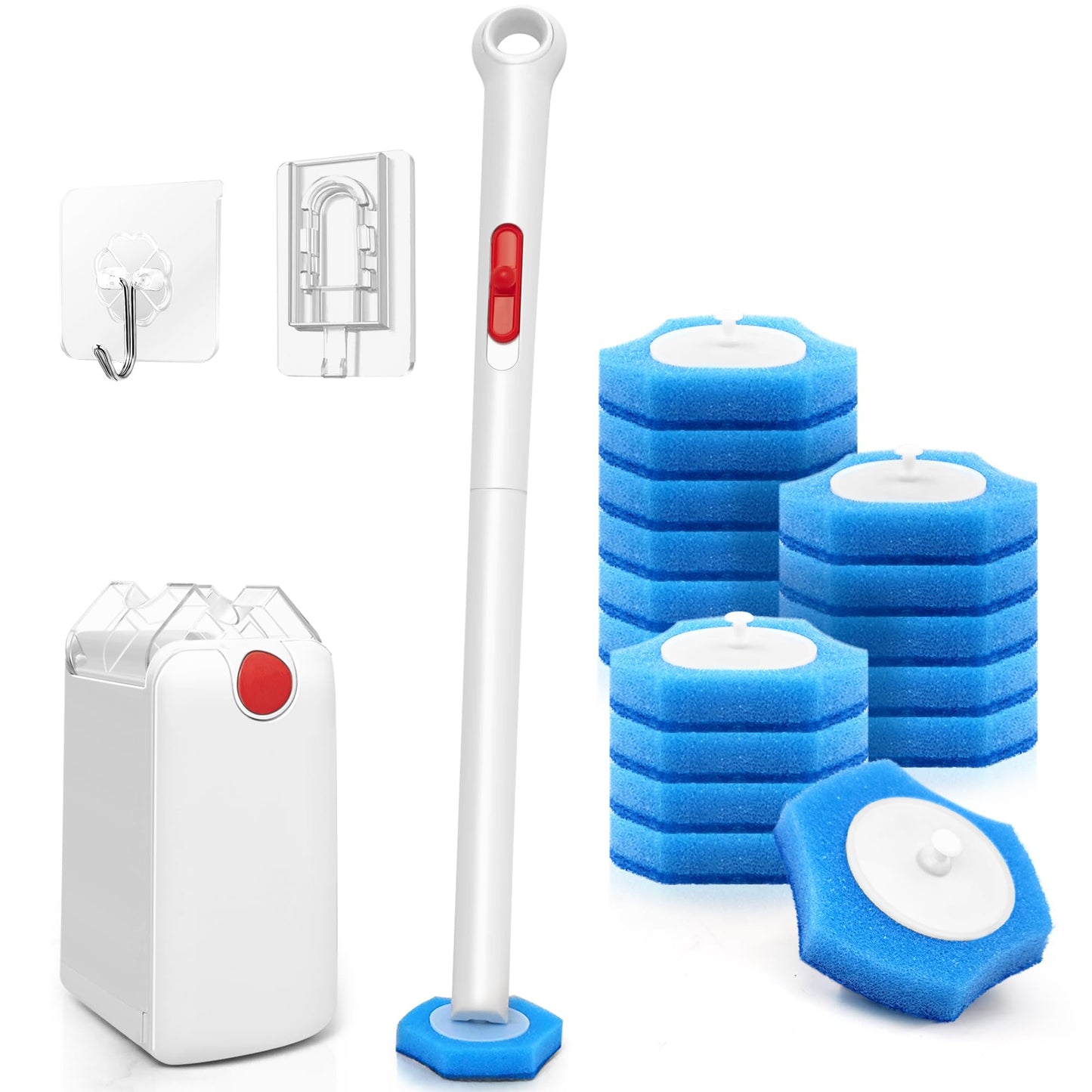 JEHONN Disposable Toilet Bowl Cleaner Wand with Upgraded Clamping System NEW