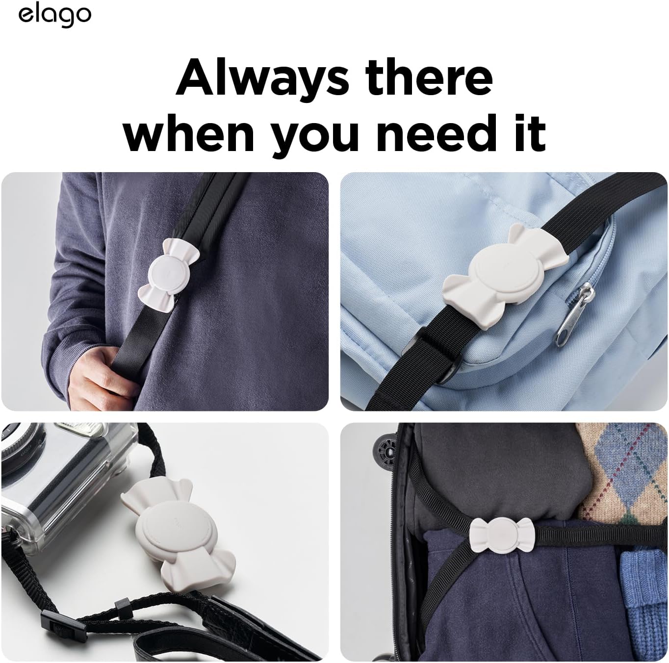 elago Mint Basic Collars Pet Collar Ribbon Case for Apple AirTag 1st & 2nd NEW