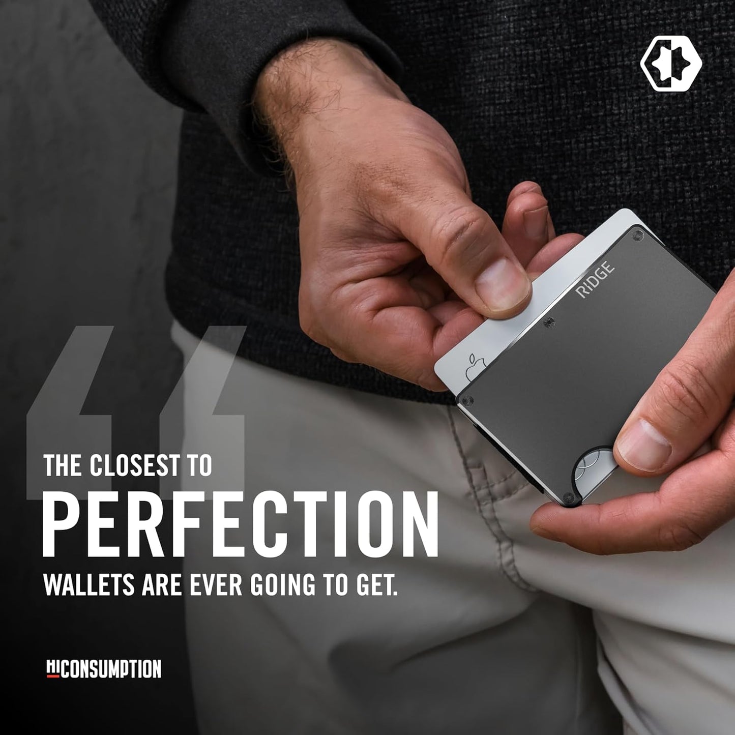 The Ridge Wallets Mens Slim Minimalist Compact Wallet RFID Card Holder NEW