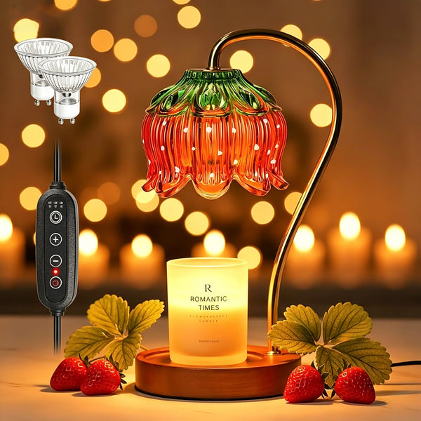 Deyagoo Strawberry Fragrance Candle Warmer Lamp with Timer, Electric NEW