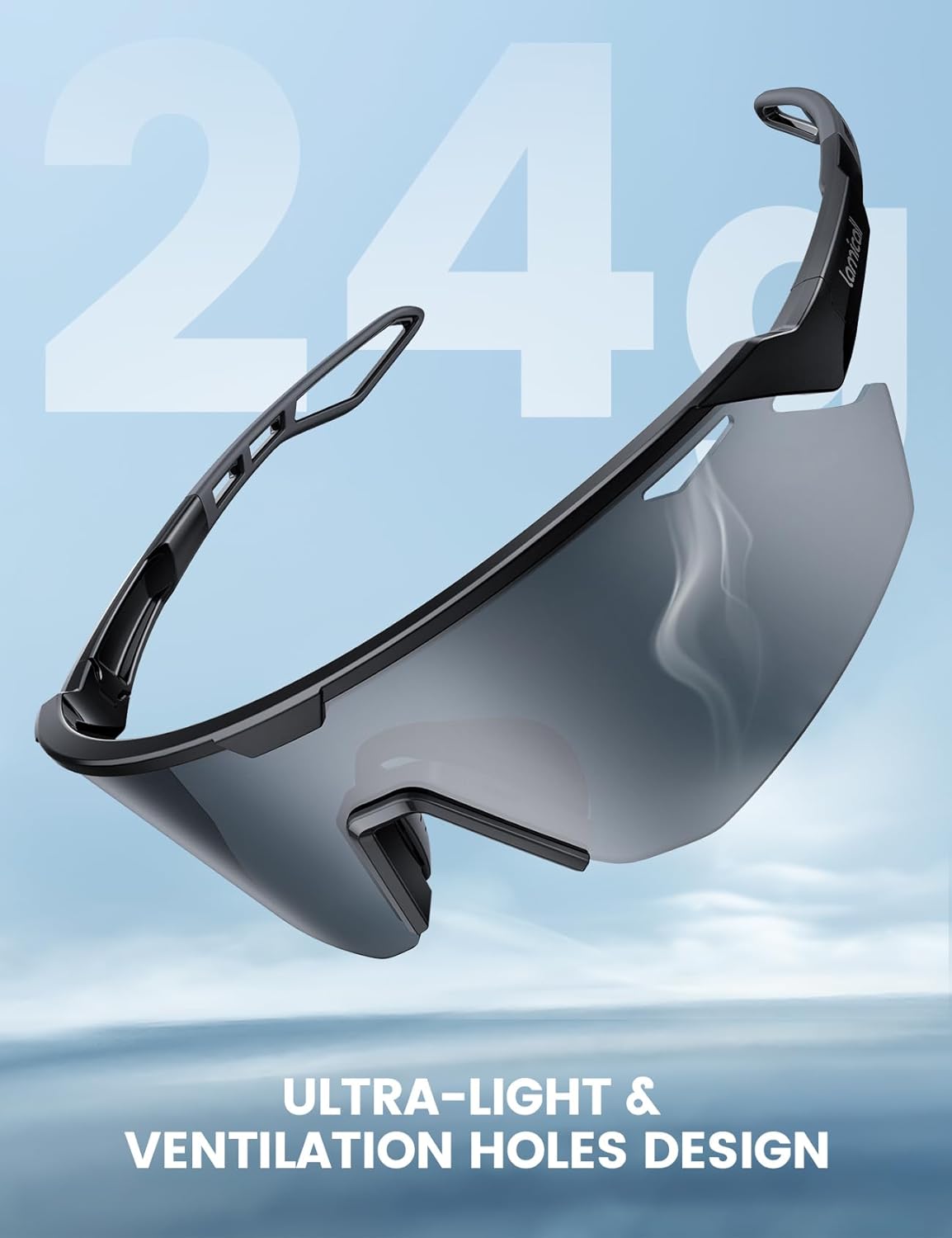 Lamicall Polarized Sports Sunglasses 99.9% UV400 Protection Glasses NEW