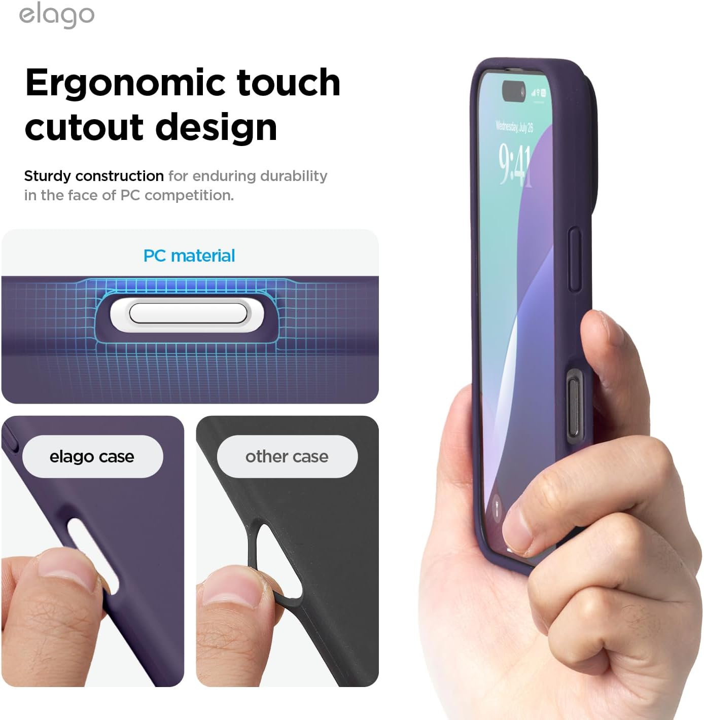 elago Premium Basic Cases Liquid Silicone Protective Case for iPhone 16 Pro NEW