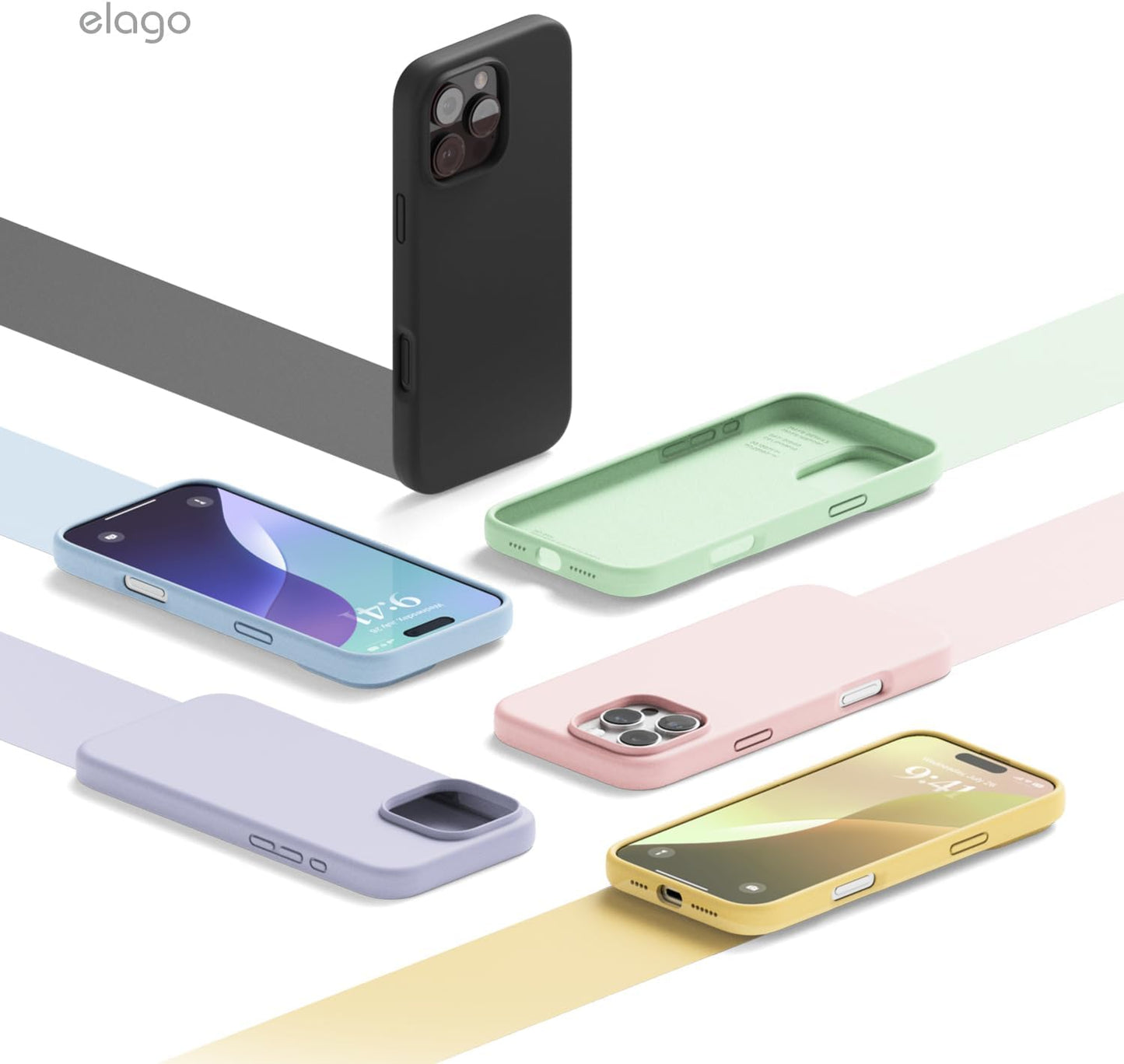 elago Premium Basic Cases Liquid Silicone Protective Case for iPhone 16 Pro NEW