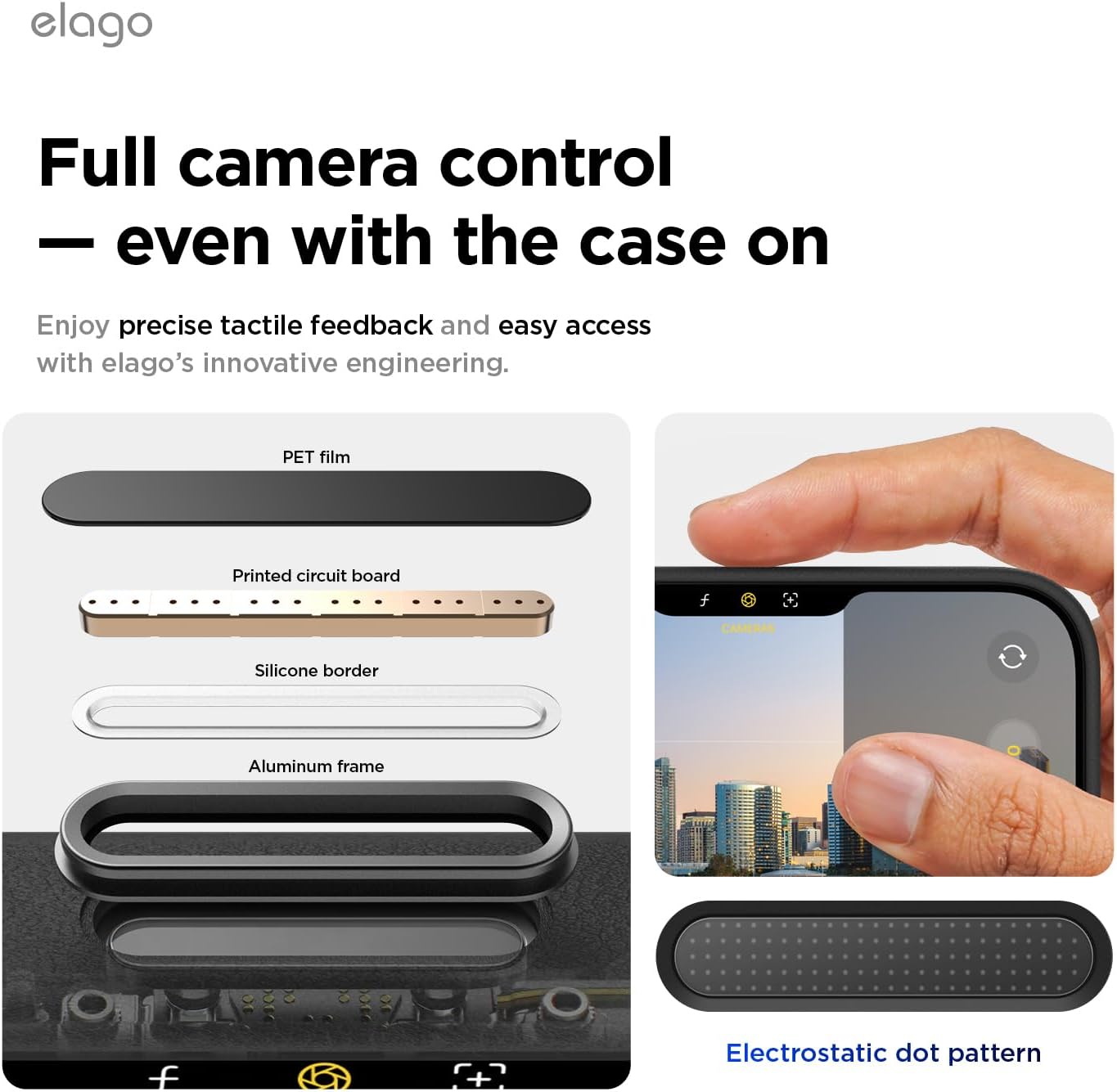 elago Magnetic Rubber Case for iPhone 14 Pro Max 6.9" Basic Protective NEW