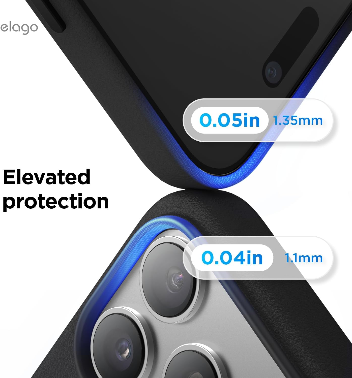 elago Magnetic Rubber Case for iPhone 14 Pro Max 6.9" Basic Protective NEW