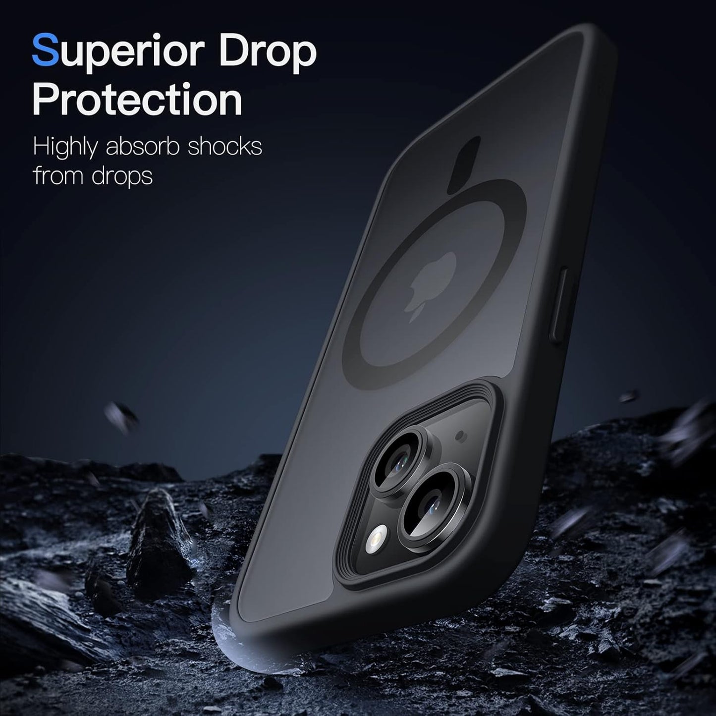 JETech Magnetic Basic Cases Case for iPhone 13 6.1-Inch Translucent NEW