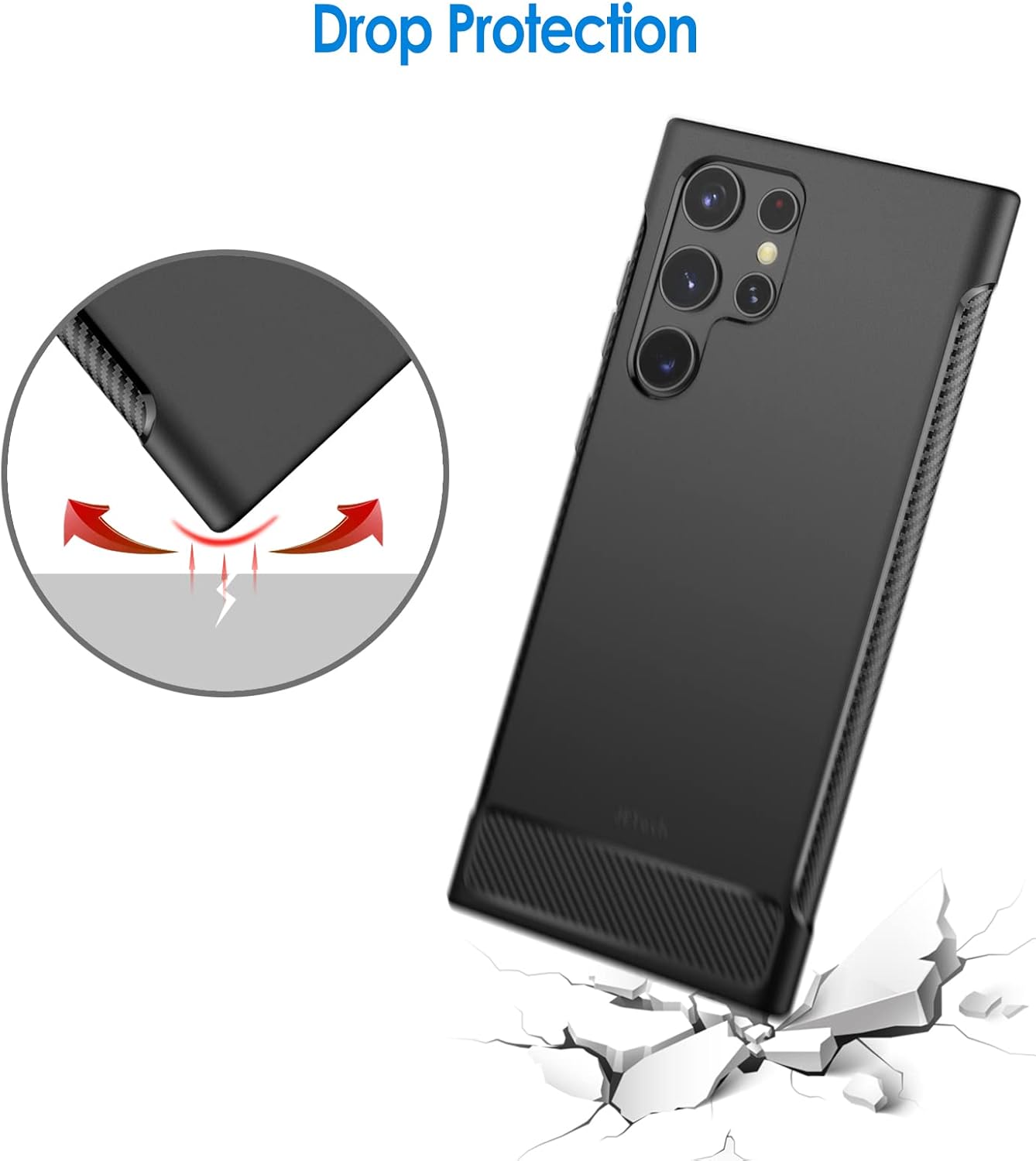 JETech Slim Basic Cases Fit Phone Case for Samsung Galaxy S22 Ultra 5G NEW