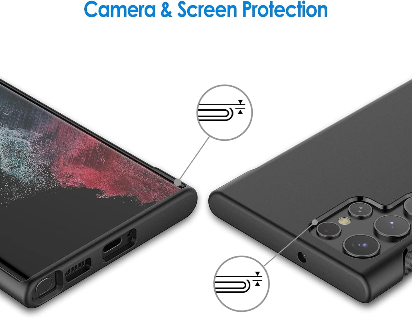 JETech Slim Basic Cases Fit Phone Case for Samsung Galaxy S22 Ultra 5G NEW