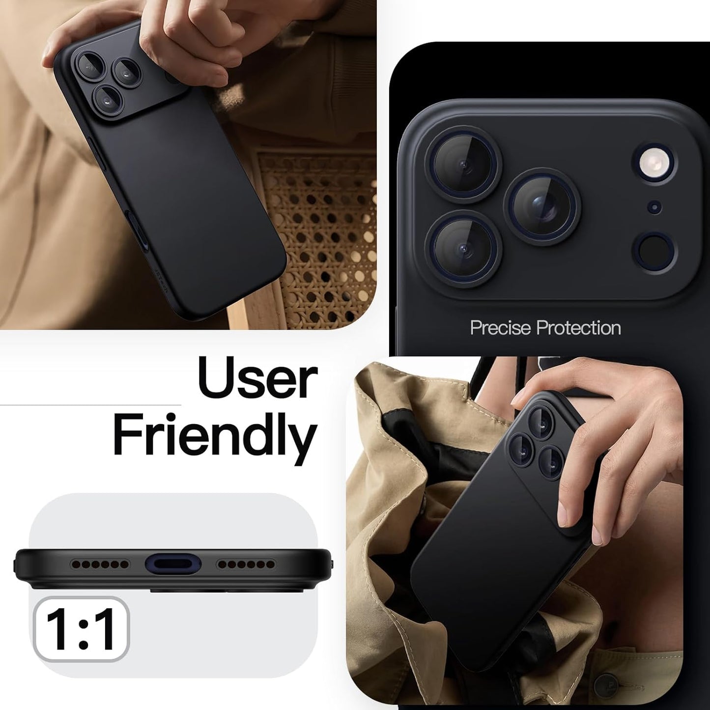 JETech Slim Basic Cases Case for iPhone 17 Pro Max 6.9-Inch Lightweight NEW
