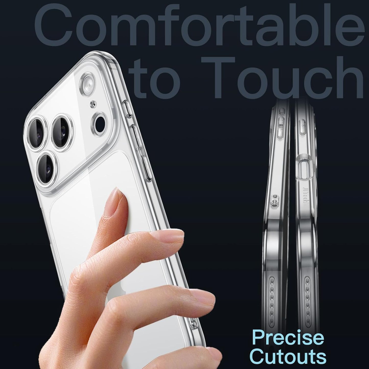 JETech Slim Basic Cases Case for iPhone 17 Pro Max 6.9-Inch with Camera NEW