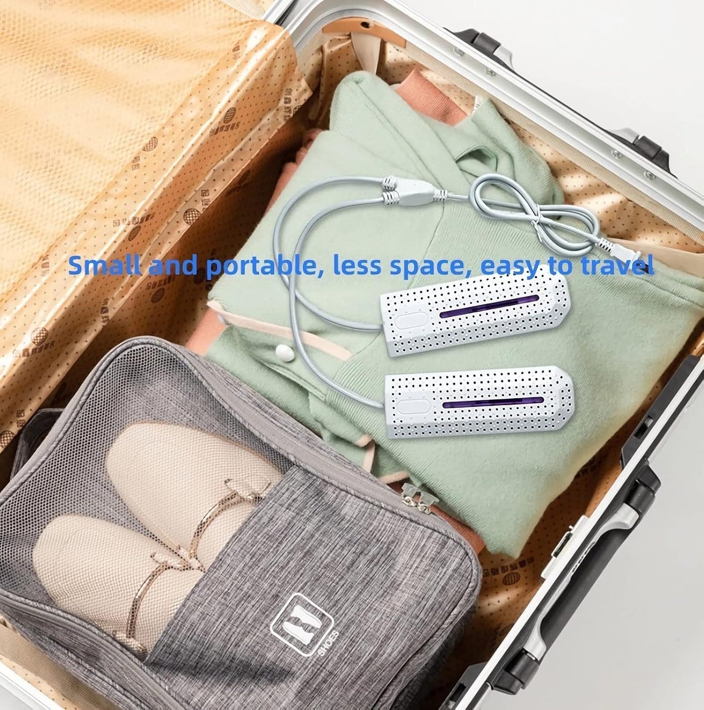 MUARRON Portable Shoe Dryer, 3-Speed Intelligent Constant Heat, White Care DEMO