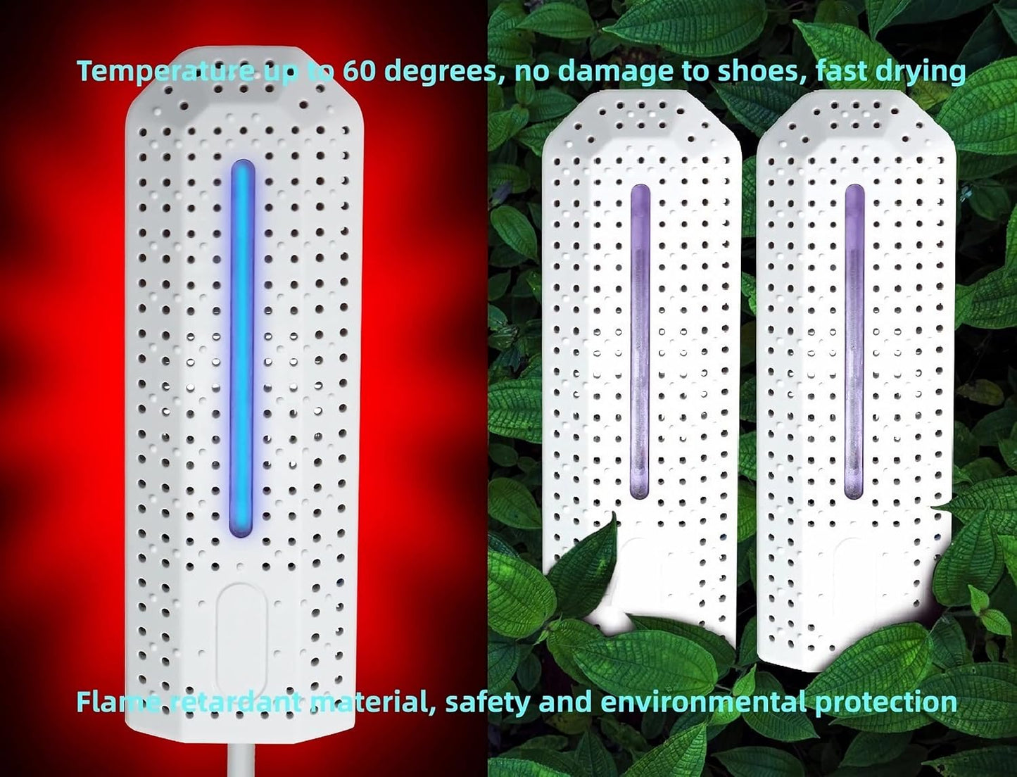 MUARRON Portable Shoe Dryer, 3-Speed Intelligent Constant Heat, White Care DEMO