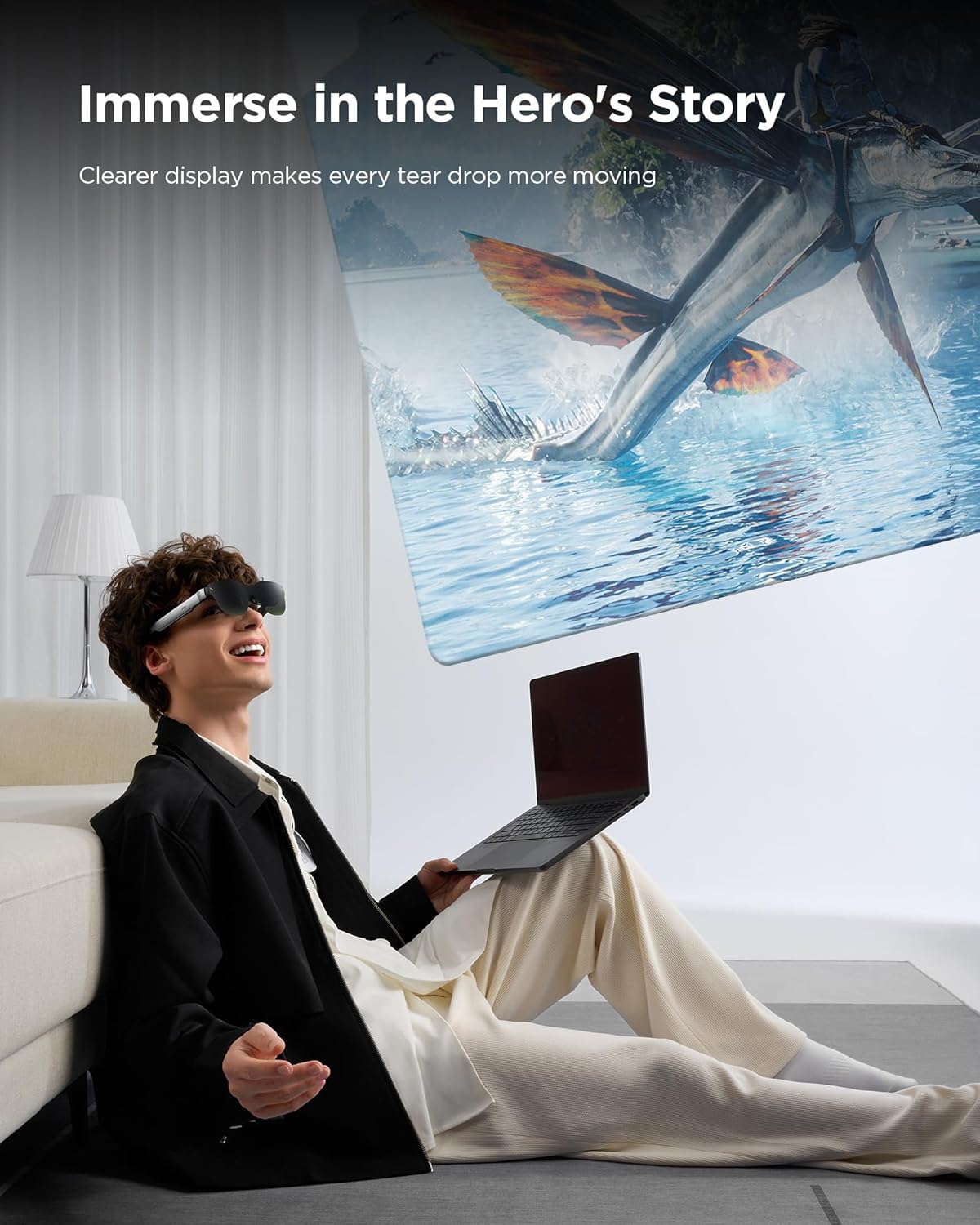 RayNeo USB-C to Glasses Charging Adapter - Charge and Play Hands-Free in DEMO