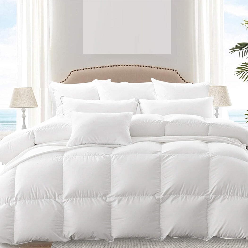 DREAMZ 500GSM Quilts Goose Down Feather Quilt Duvet Comforter Blanket Queen NEW