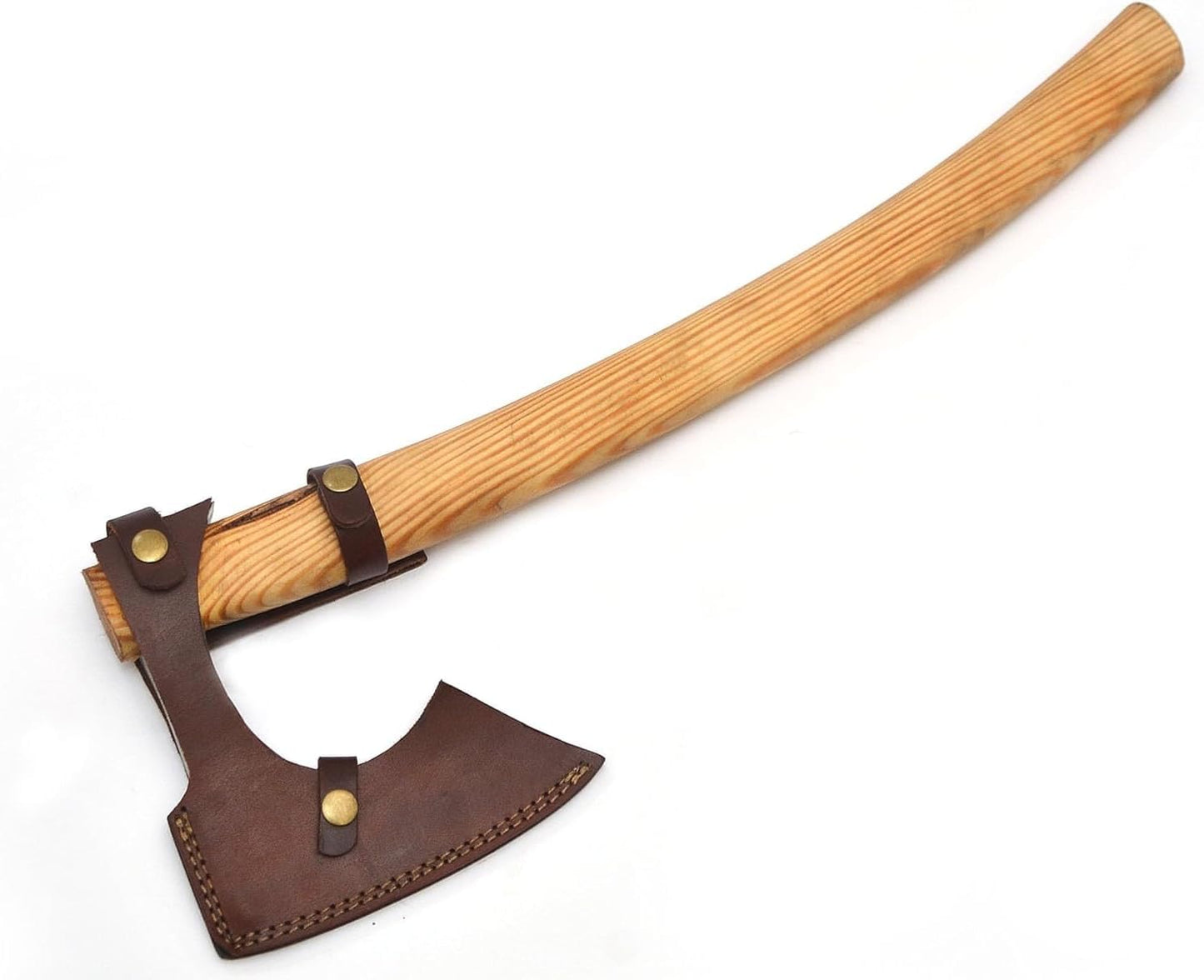 LIFAFA Forged Carbon Steel Novelty Display Viking Axe with Rose Wood Handle NEW