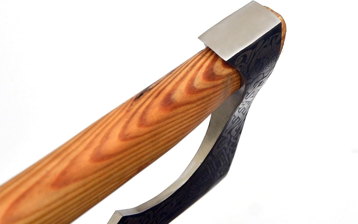 LIFAFA Forged Carbon Steel Novelty Display Viking Axe with Rose Wood Handle NEW