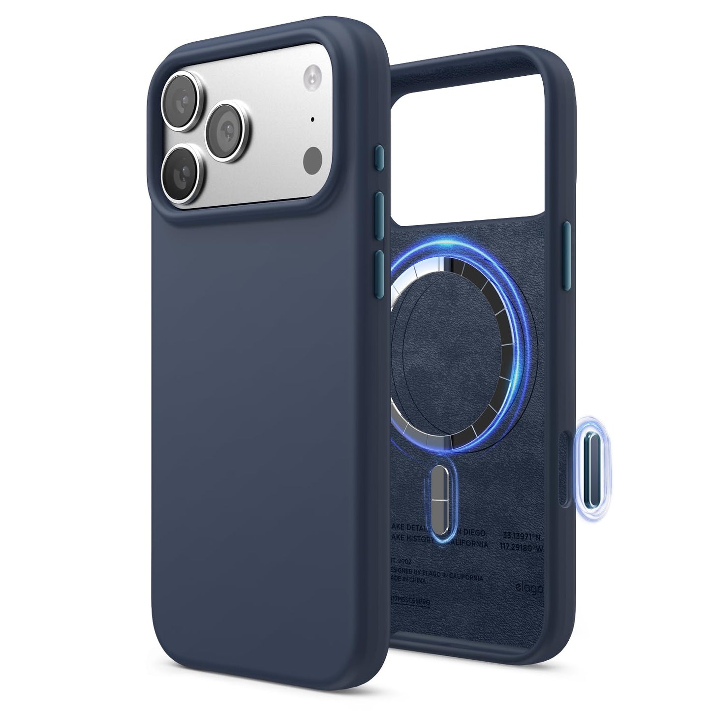 elago Magnetic Basic Cases Silicone iPhone 17 Pro Max 6.9" Case - Jean NEW