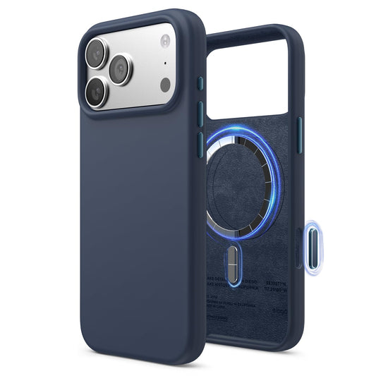 elago Magnetic Basic Cases Silicone iPhone 17 Pro Max 6.9" Case - Jean NEW