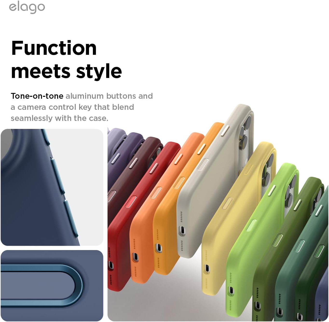 elago Magnetic Basic Cases Silicone iPhone 17 Pro Max 6.9" Case - Jean NEW