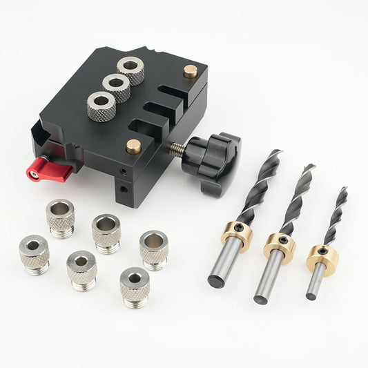Jiawu Self-Centering Doweling Jig Kit - Drill Straight Holes Accurately DEMO
