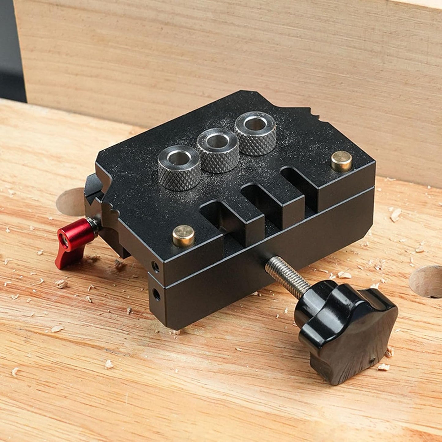 Jiawu Self-Centering Doweling Jig Kit - Drill Straight Holes Accurately DEMO