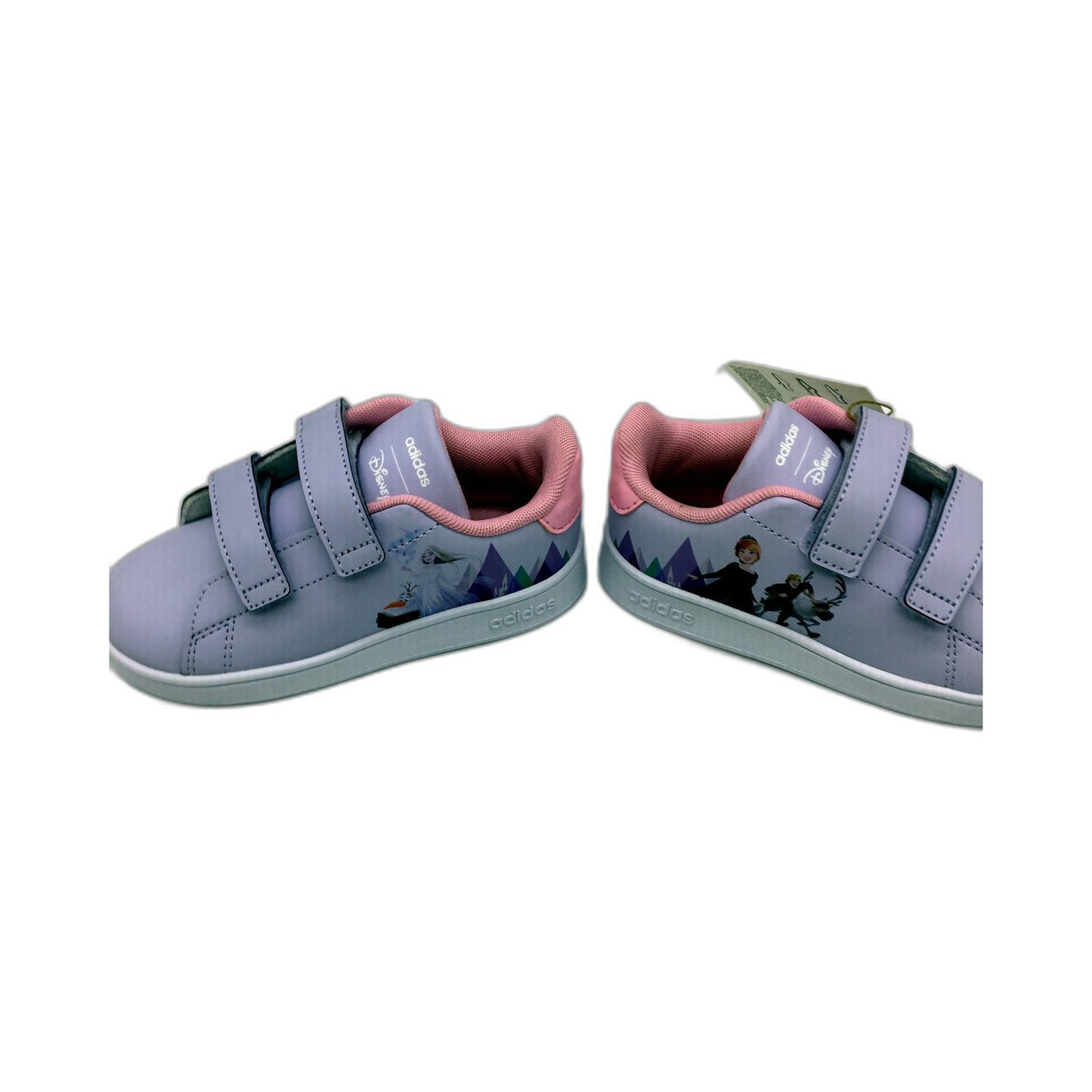 Adidas Girls' Frozen Advantage Purple & Pink Sneakers US 9.5 EU 26.5 NEW