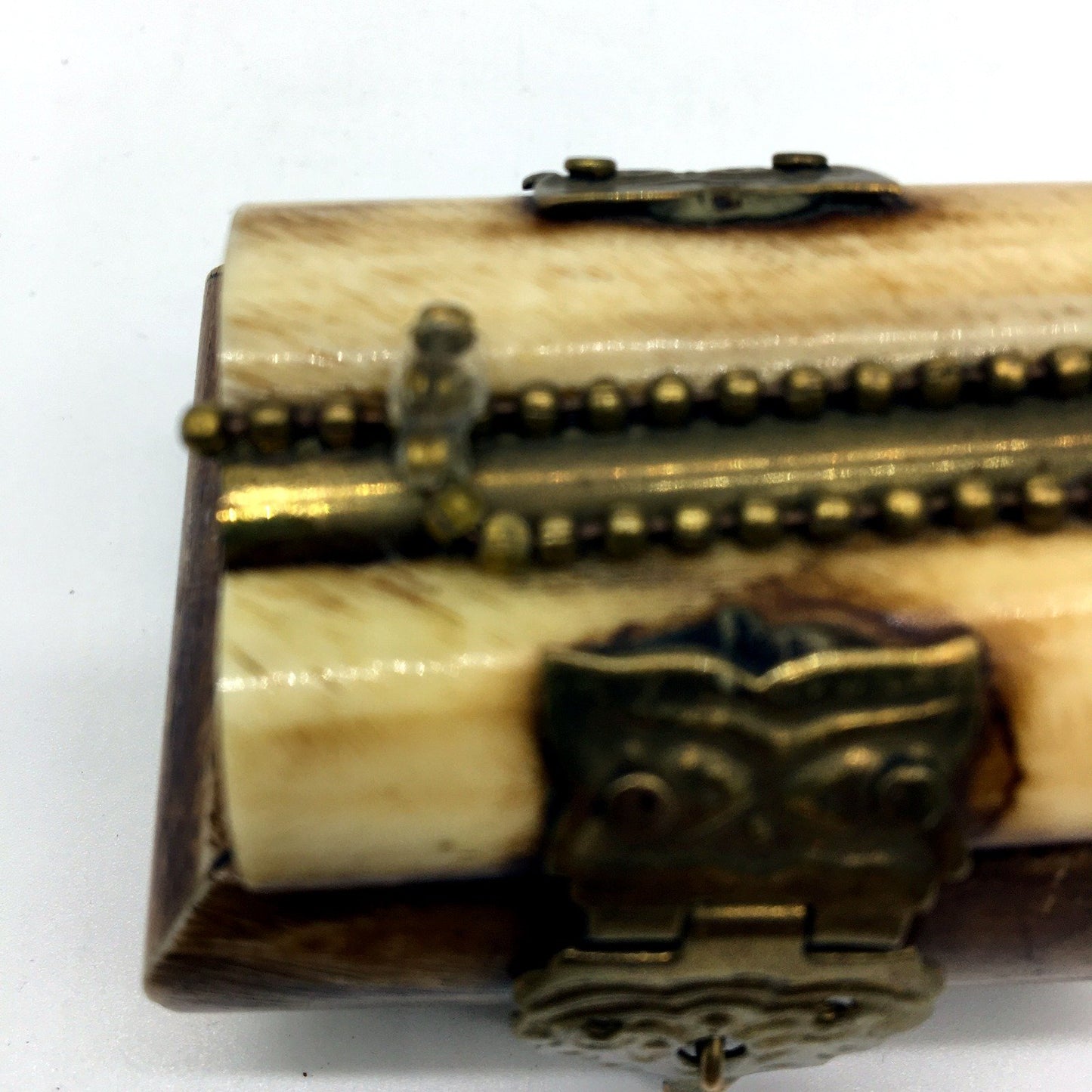 Hand Crafted Decorative Bone Box Vintage Trinket Jewellery Storage Organizer