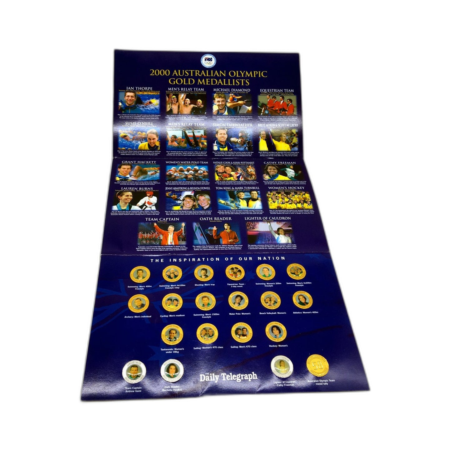 The Daily Telegraph 2000 Australian Olympic Gold Medalist Collection Coins