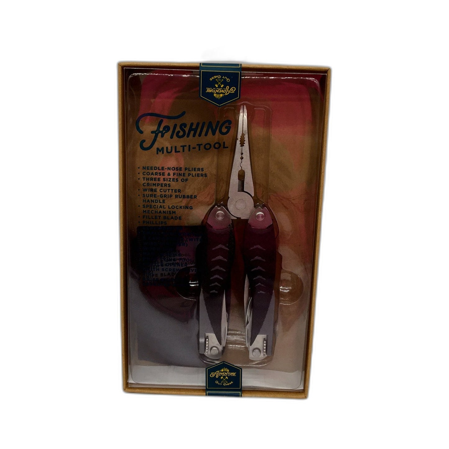 Adventure Fishing Multi-Tool Stainless Steel Pliers Tackle Box Accessory NEW