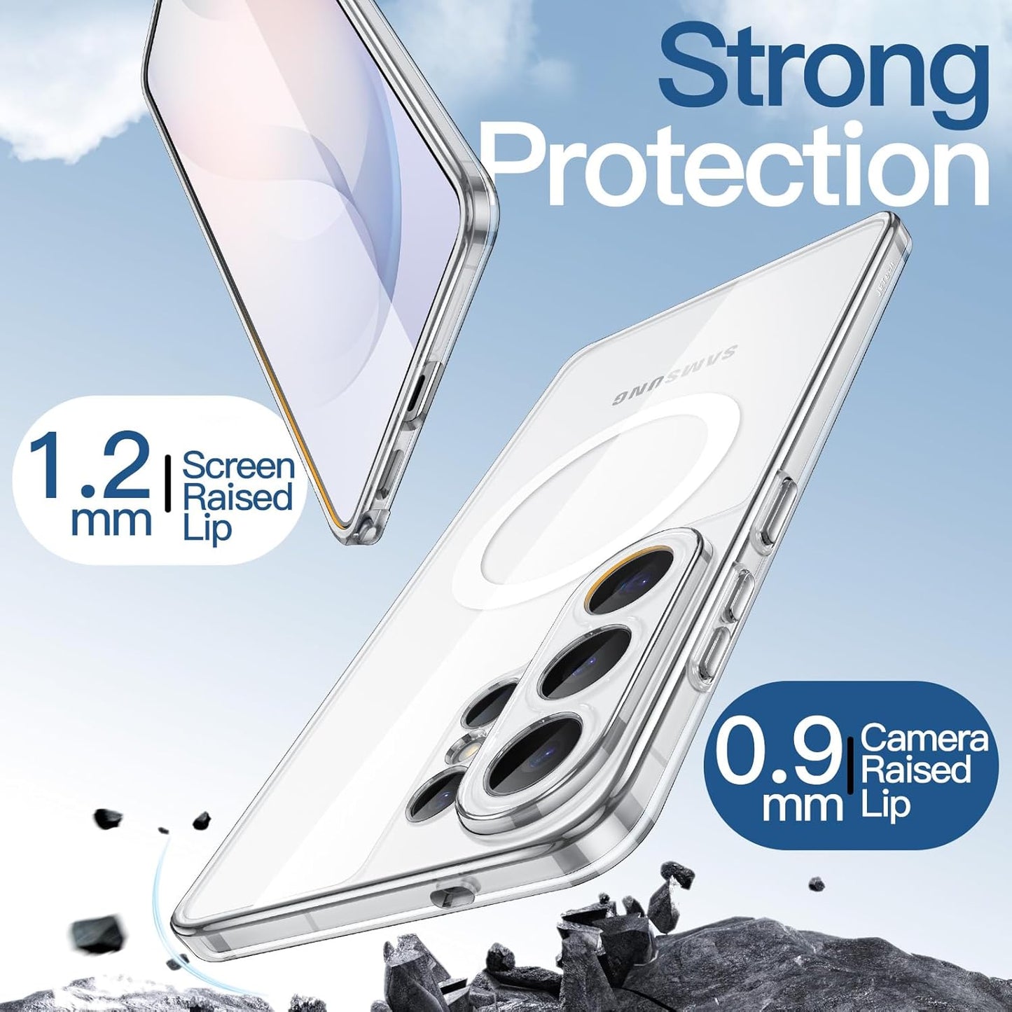 JETech Magnetic Basic Cases Case for Samsung Galaxy S26 Ultra Clear NEW
