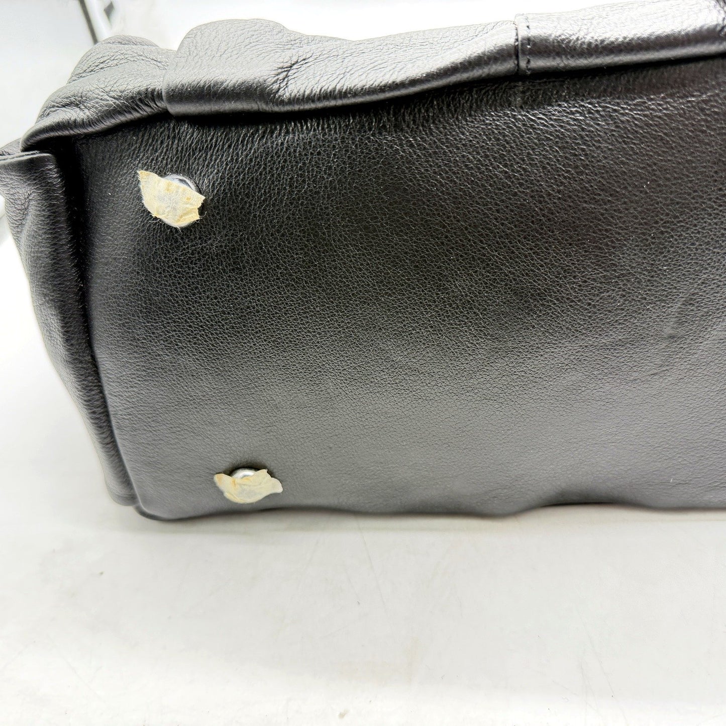 Poppy Green Womens Leather Hobo Handbag Black Tote Bag for Daily Use NEW