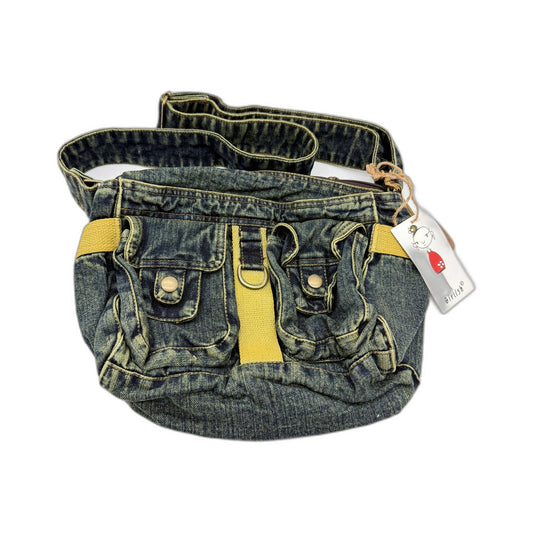 Amigo Denim House Unisex Dark Faded Shoulder Bag for Daily Wear NEW