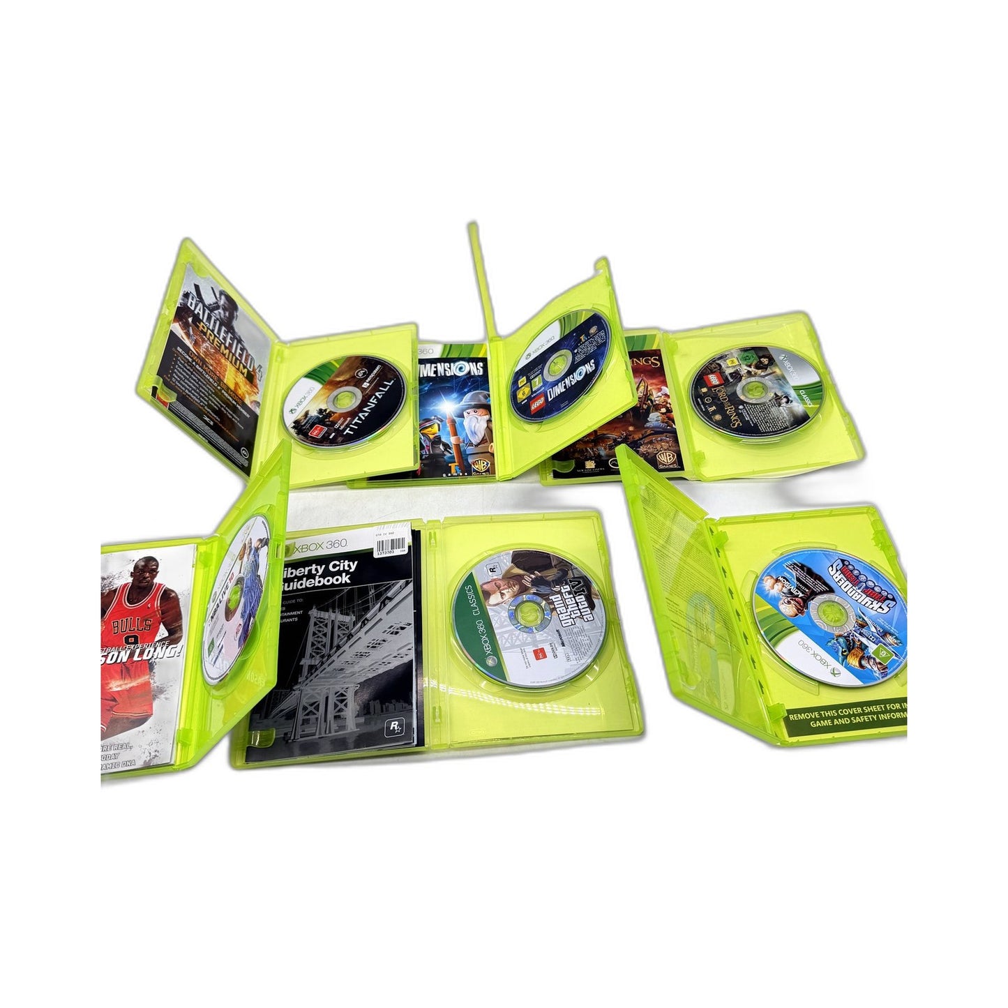 Xbox 360 6-Piece Video Games Bundle Including Lego, Titanfall, GTA 4, NBA Live